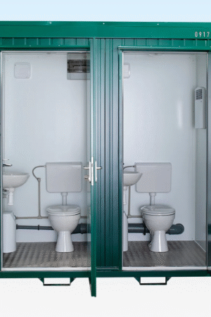 1+1 Double Mains Toilet 8Ft x 5Ft (Green)