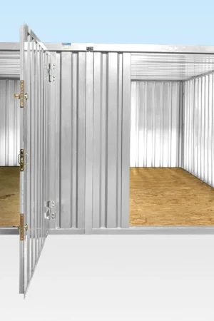 3M X 4.2M Side Linked Flat Pack Container Bundle (Galvanized)